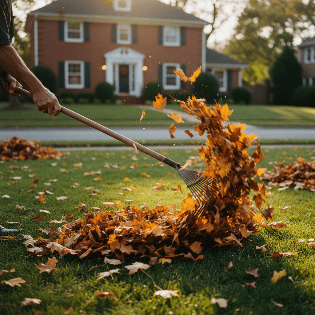 Weed-free lush green lawn